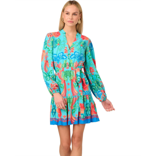 Adrianna Papell Printed Short Dress