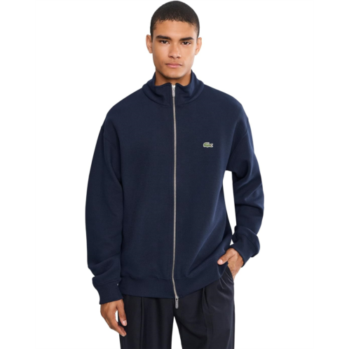 Mens Lacoste Double Face Pique Zipped Sweatshirt