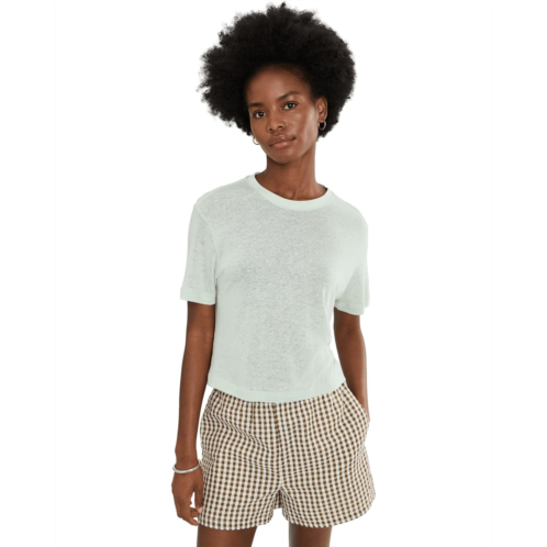 Womens AG Jeans Charlie Relaxed Short Sleeve Crew Tee