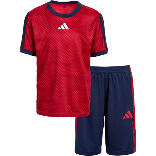 Adidas Kids Aop Soccer Top Shorts Set (Toddler/Little Kid)