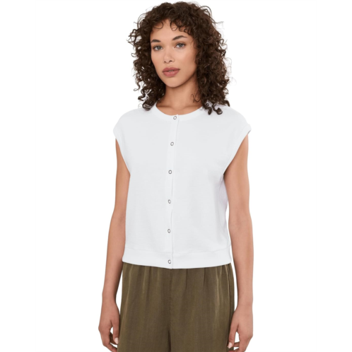 Lilla P Textured Terry Sleeveless Cardigan