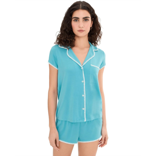 Womens Eberjey Frida Shortie Pj Set