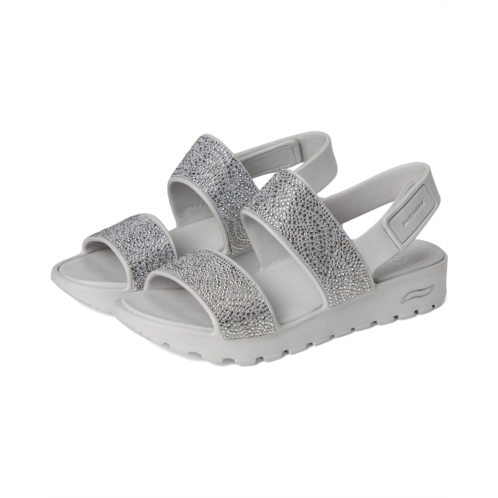 Womens SKECHERS Foamies Arch Fit Footsteps Double Band with Rhinestones