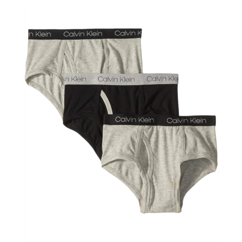Boys Calvin Klein Kids 3-Pack Cotton Span Brief (Little Kids/Big Kids)