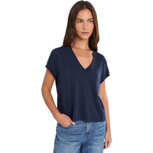 Michael Stars Harlan Cropped V-Neck Tee