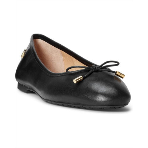 POLO Ralph Lauren Womens Lauren Ralph Lauren Jayna Nappa Leather Flat