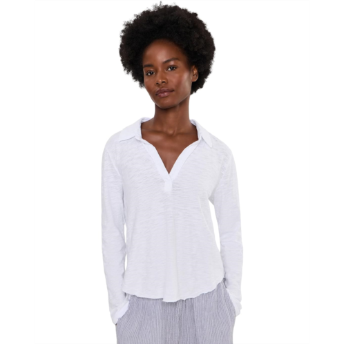 Womens Mod-o-doc Long Sleeve Easy Polo Tee