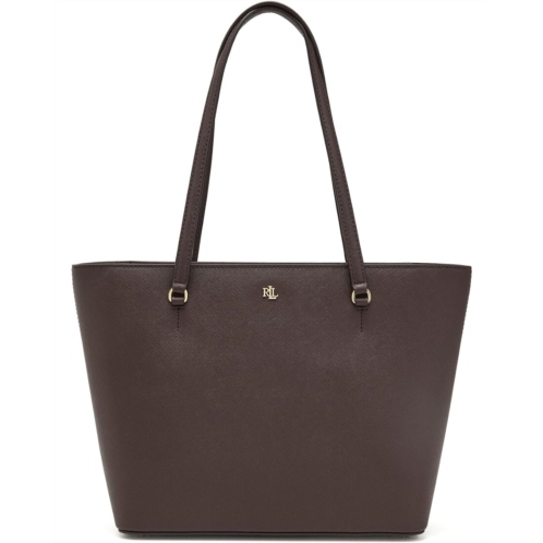 POLO Ralph Lauren Lauren Ralph Lauren Crosshatch Leather Medium Karly Shopper Tote