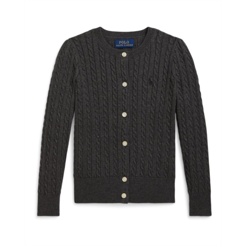 Girls Polo Ralph Lauren Kids Mini-Cable Cotton Cardigan (Toddler/Little Kid)