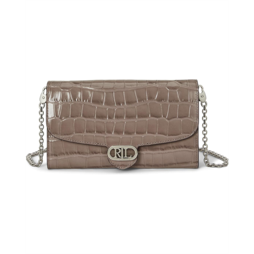 POLO RALPH LAUREN Lauren Ralph Lauren Croc-Embossed Medium Adair Crossbody