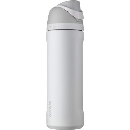 Owala FreeSip Insulated Stainless Steel Water Bottle with Straw BPA-Free Sports Water Bottle Great for Travel 24 Oz Shy Marshmallow