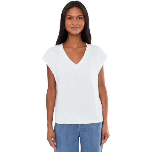 Womens Eileen Fisher Garment Dyed Terry V-Neck Top