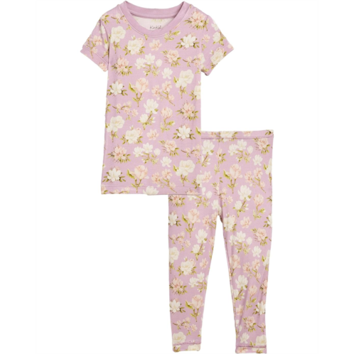 Kids Kickee Pants Kids Print Short Sleeve Pajama Set (Big Kid)