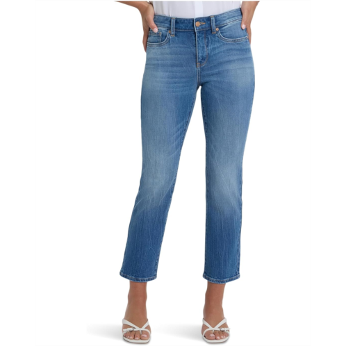Womens NYDJ Petite Marilyn Straight Ankle Floral Pocket Jeans