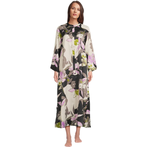 Natori Tsubaki Mandarin Zip Caftan