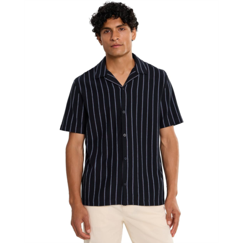 Vince Striped Terry Short Sleeve Cabana