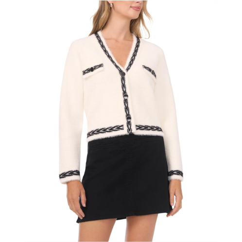 Womens Vince Camuto Cardigan with Trim