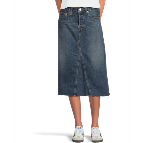 Levi s Premium HR A-Line Deconstructed Midi Skirt