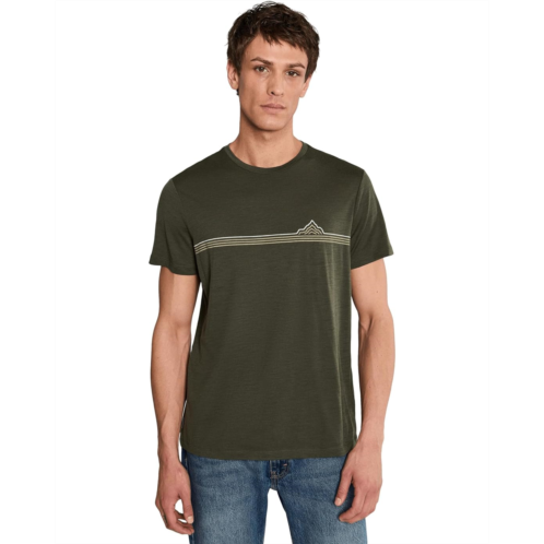 Mens Icebreaker Merino 150 Tech Lite Short Sleeve Tee Range Stripes