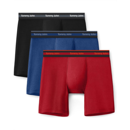 Mens Tommy John Comfort Micro 6 Boxer Brief 3-Pack