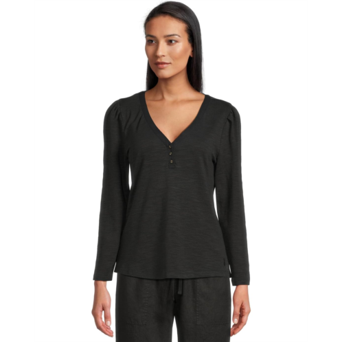 Tommy Bahama Ashby Isles Placket Puff Sleeve Top