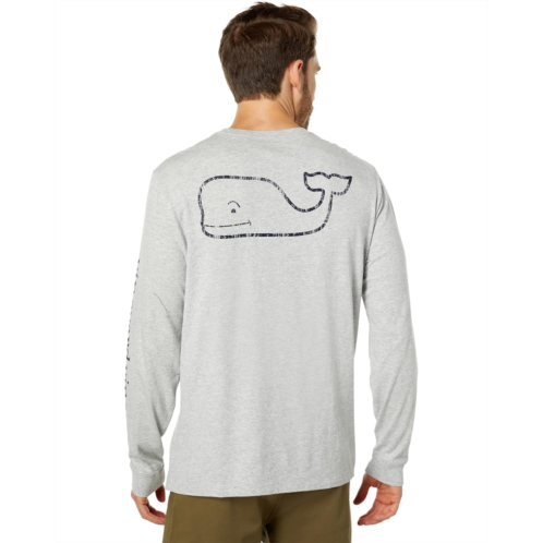 Mens Vineyard Vines Long Sleeve Vintage Whale Pocket T-Shirt
