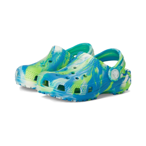 Crocs Kids Classic Marbled Tie-Dye Clogs (Toddler)