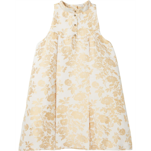 Janie and Jack Gold Floral Shift Dress (Toddler/Little Kid/Big Kid)