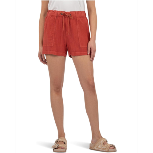 KUT from the Kloth Katana High-rise Shorts Drawstring With Porkchop Pockets