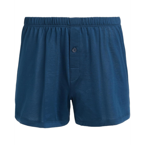 Mens Hanro Cotton Sporty Knit Boxer