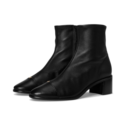Womens Tory Burch Cap-Toe Heel Ankle Boot 50mm