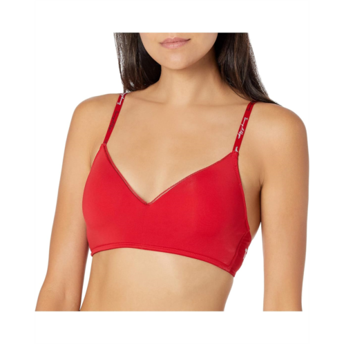 Womens Tommy Hilfiger Lightly Padded Wire Free Bra Mesh Detail