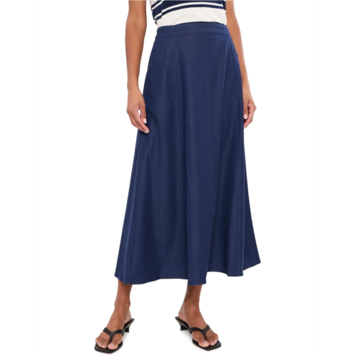 Womens Vince Camuto Denim Seamed Skirt