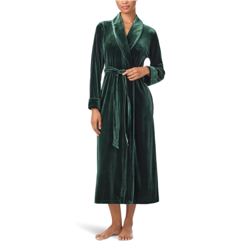POLO RALPH LAUREN Velvet Long Shawl Collar Robe
