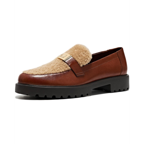 Womens Tory Burch Leelee Shearling Lug Loafers