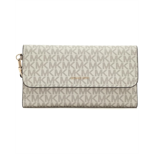 Michael Michael Kors Jet Set Medium Flap Double Zip Wristlet
