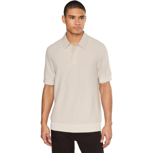Mens Vince Geo Jacquard Short Sleeve Polo