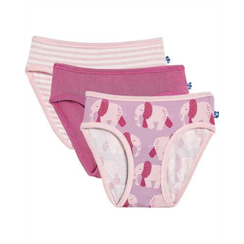Kickee Pants Kids Print Girls Underwear Set of 3 (Little Kid)