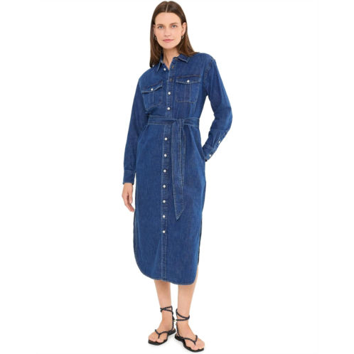 POLO RALPH LAUREN Belted Denim Midi Shirtdress