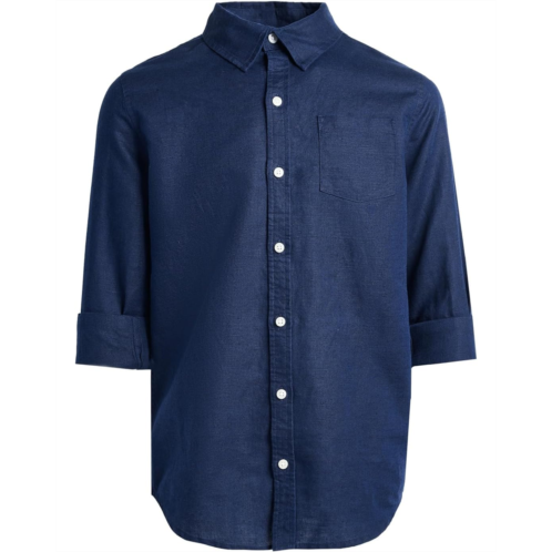 Janie and Jack Linen Roll Up Shirt (Toddler/Little Kid/Big Kid)