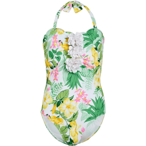 Janie and Jack Multi 3D Flower Onepiece Swim (Toddler/Little Kid/Big Kid)