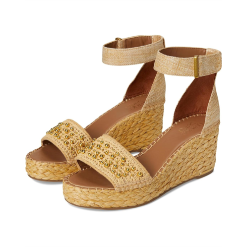 Franco Sarto Clemens Raffia Espadrille Wedge Heel Sandals