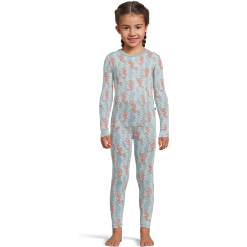 Unisex Kickee Pants Kids Print Long Sleeve Pajama Set (Toddler/Little Kids/Big Kids)