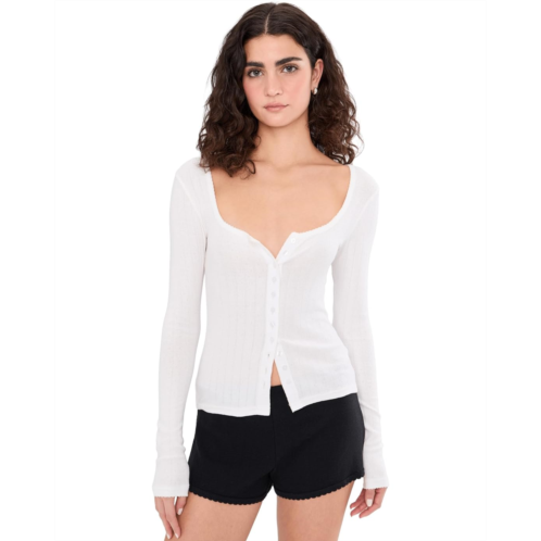 Free People End Game Pointelle Long Sleeve