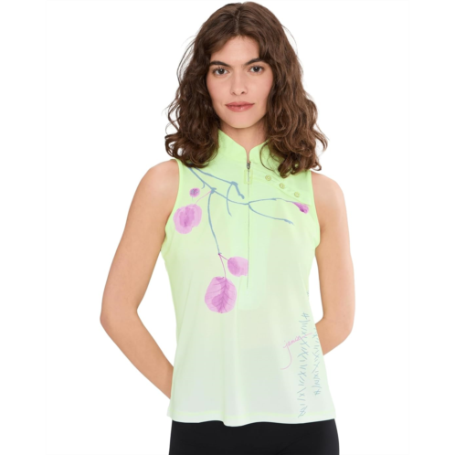 Jamie Sadock Plum Sleeveless Print Top