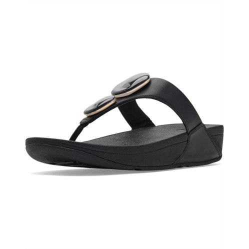 FitFlop Lulu Marbled-Stone Toe-Post Sandals