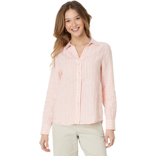 Womens Tommy Bahama Ocean Surf Stripe LS Shirt