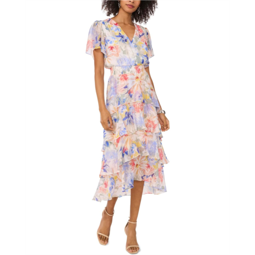 Vince Camuto 4 Teir Layered Dress with V-Neck
