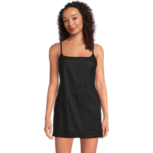 Madewell Square Neck Skort Romper - Viscose Linen