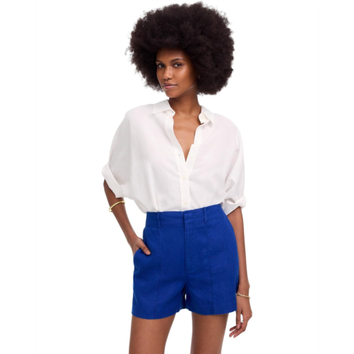 Madewell Pintucked Shorts In 100% Linen